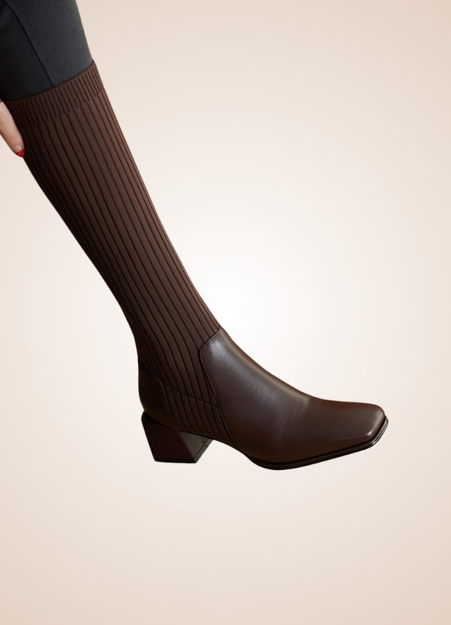 Steampunk Knee High Knit Boots - Steampunk Australia