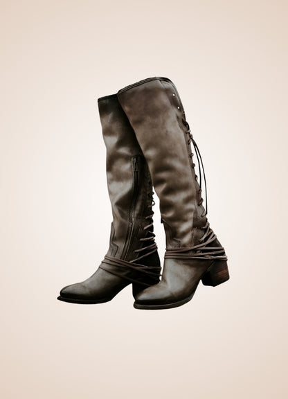 Steampunk Knee High Lace Boots - Steampunk Australia