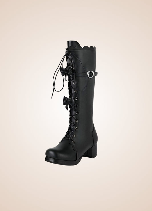Steampunk Lace Up Lolita Boots - Steampunk Australia