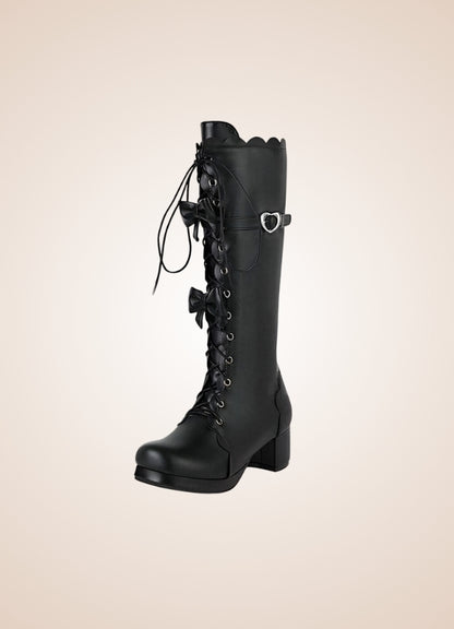 Steampunk Lace Up Lolita Boots - Steampunk Australia