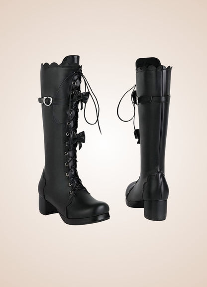 Steampunk Lace Up Lolita Boots - Steampunk Australia
