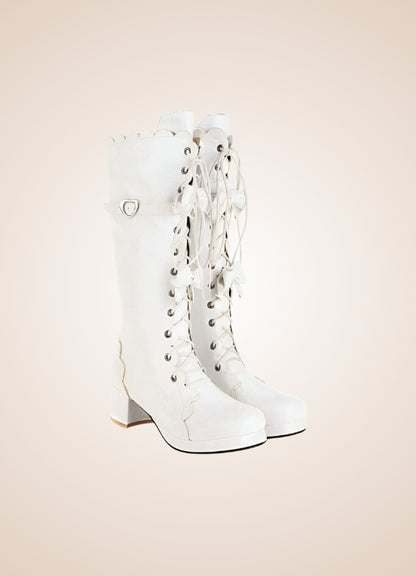 Steampunk Lace Up Lolita Boots - Steampunk Australia