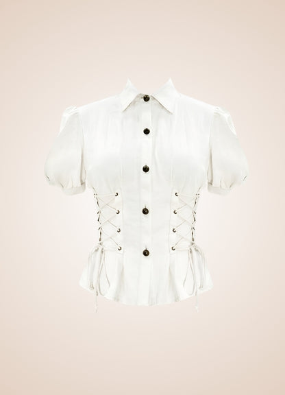 Steampunk Lace Up Top - Steampunk Australia