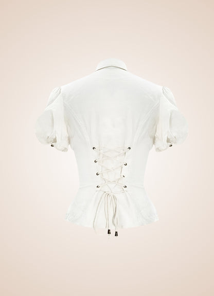 Steampunk Lace Up Top - Steampunk Australia