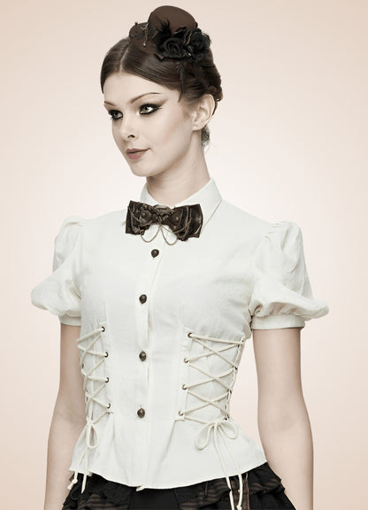 Steampunk Lace Up Top - Steampunk Australia