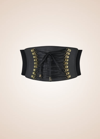 Steampunk Leather Belt Corset - Steampunk Australia