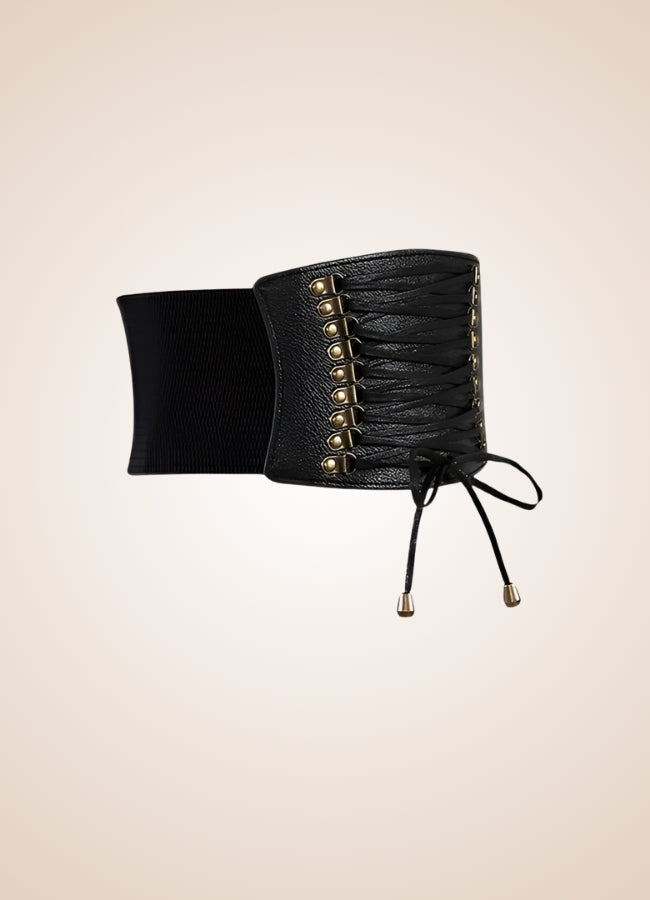Steampunk Leather Belt Corset - Steampunk Australia