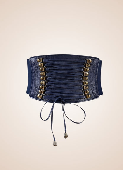 Steampunk Leather Belt Corset - Steampunk Australia