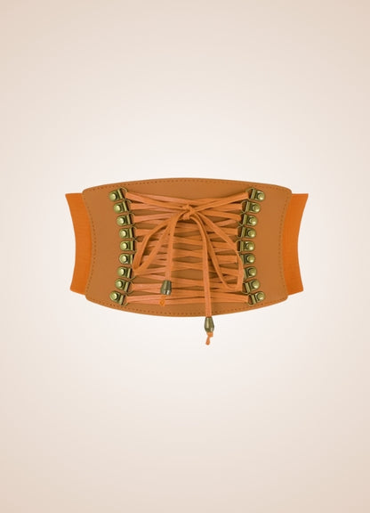 Steampunk Leather Belt Corset - Steampunk Australia