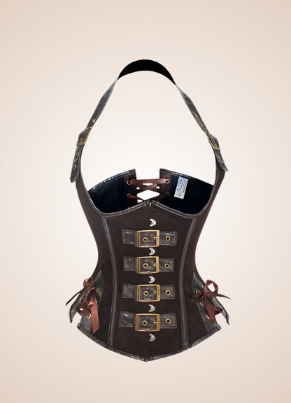 Steampunk Leather Corset - Steampunk Australia
