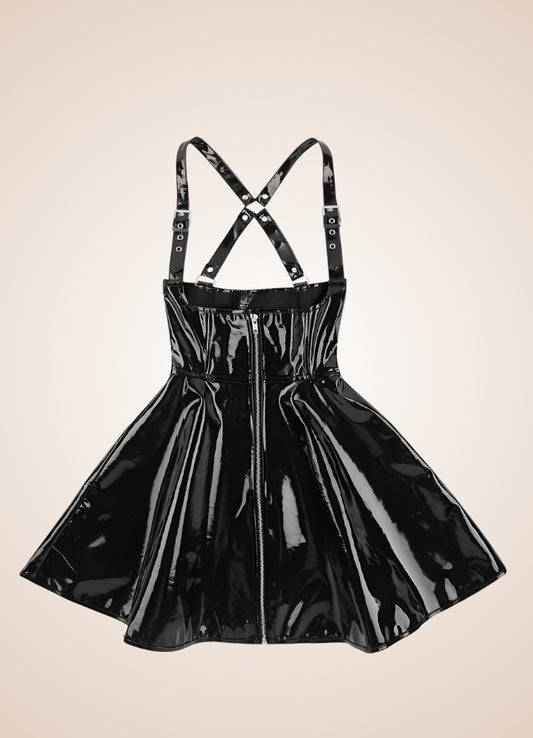 Steampunk Leather Corset Dress - Steampunk Australia