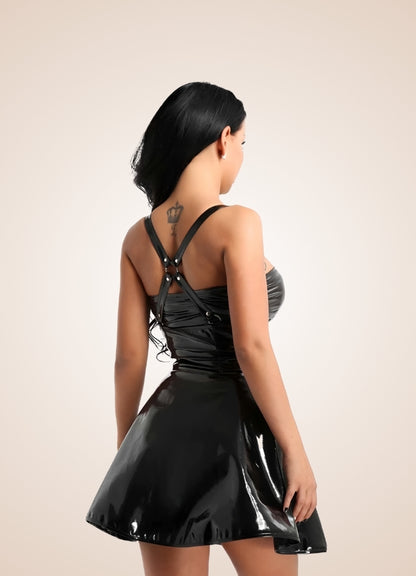 Steampunk Leather Corset Dress - Steampunk Australia