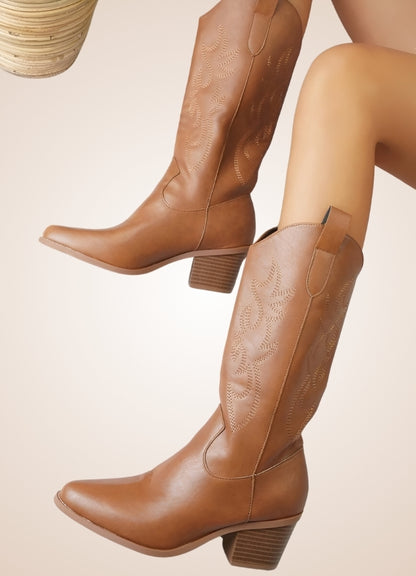 Steampunk Leather Cowboy Boots - Steampunk Australia