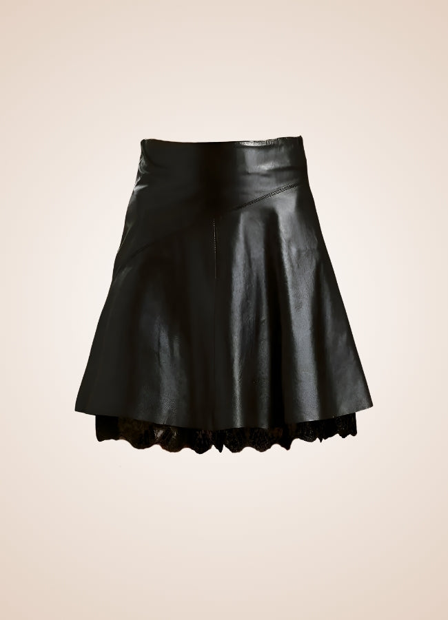 Steampunk Leather Mini Skirt - Steampunk Australia