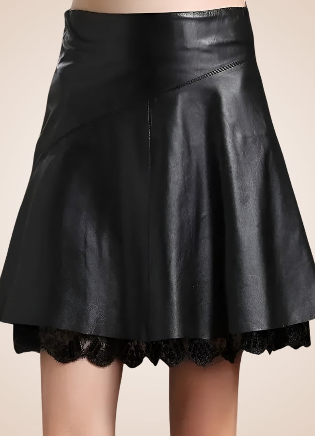 Steampunk Leather Mini Skirt - Steampunk Australia