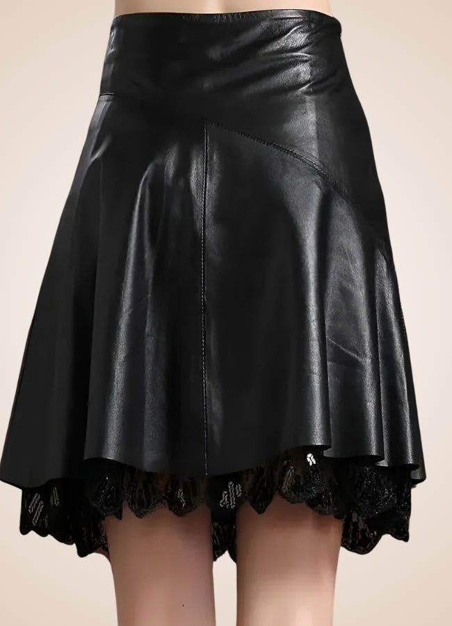 Steampunk Leather Mini Skirt - Steampunk Australia