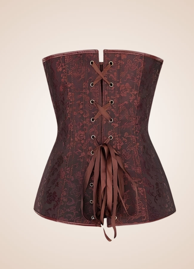 Steampunk Leather Zipper Corset - Steampunk Australia