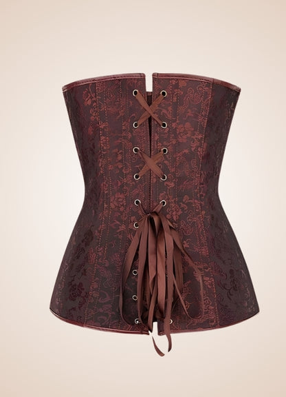 Steampunk Leather Zipper Corset - Steampunk Australia