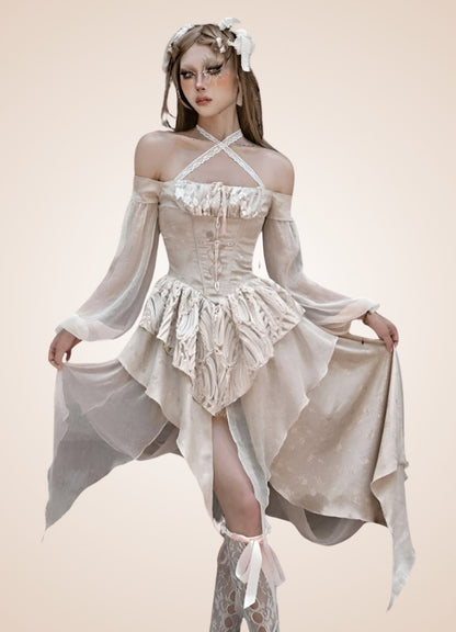 Steampunk Long Sleeve Dress 4 Steampunk - Australia