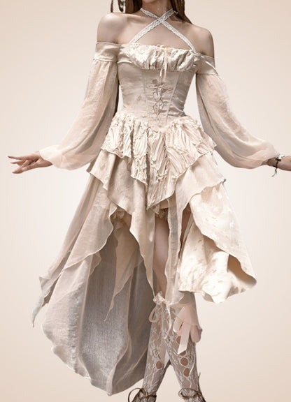 Steampunk Long Sleeve Dress 5 Steampunk - Australia