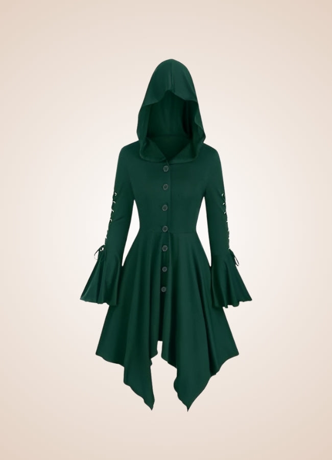 Steampunk Medieval Hooded Dress - Steampunk Australia