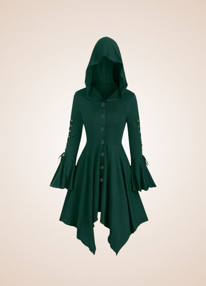 Steampunk Medieval Hooded Dress - Steampunk Australia