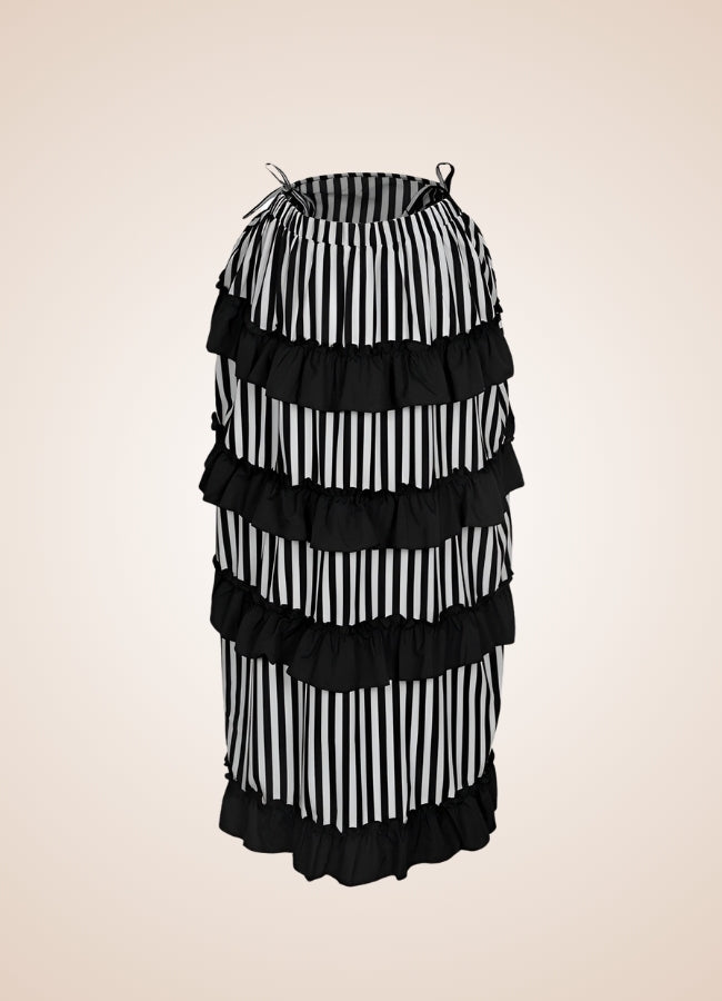 Steampunk Medieval Stripped Skirt - Steampunk Australia