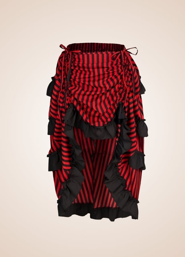 Steampunk Medieval Stripped Skirt - Steampunk Australia