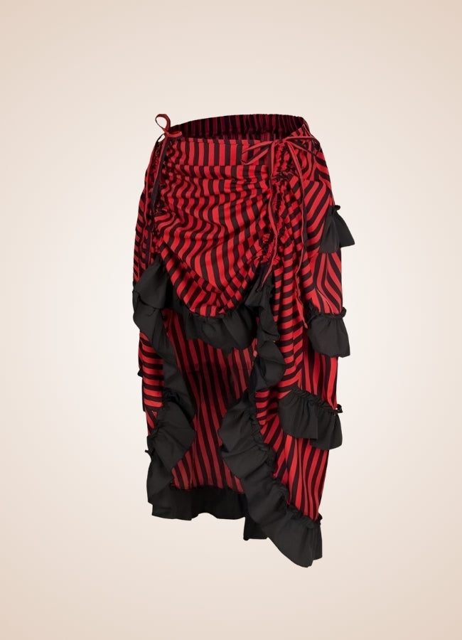 Steampunk Medieval Stripped Skirt - Steampunk Australia