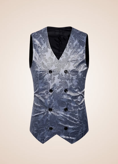 Steampunk Men Silk Vest - Steampunk Australia