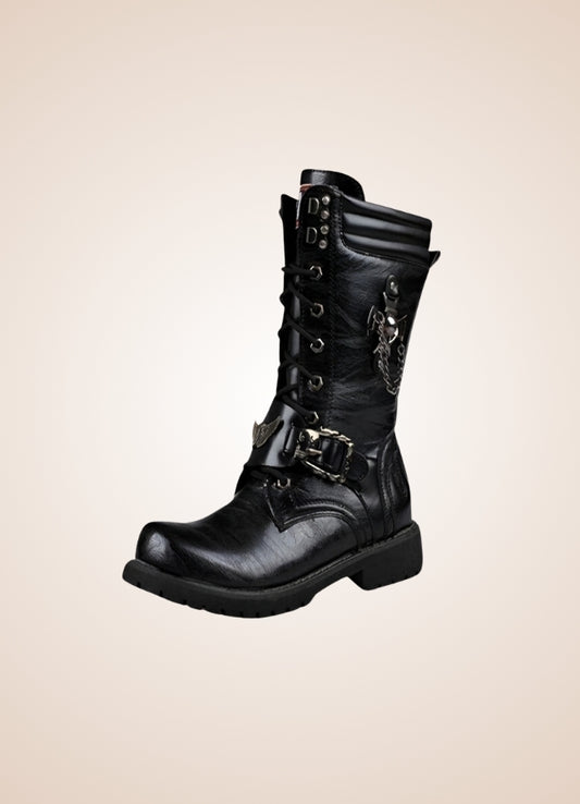 Steampunk Men's Long Tube Boots - Steampunk Australia