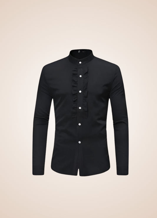 Steampunk Men's Ruffle Shirt - Steampunk Australia