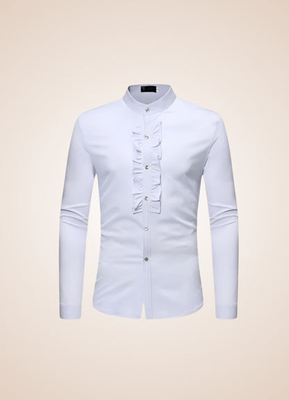 Steampunk Men's Ruffle Shirt - Steampunk Australia