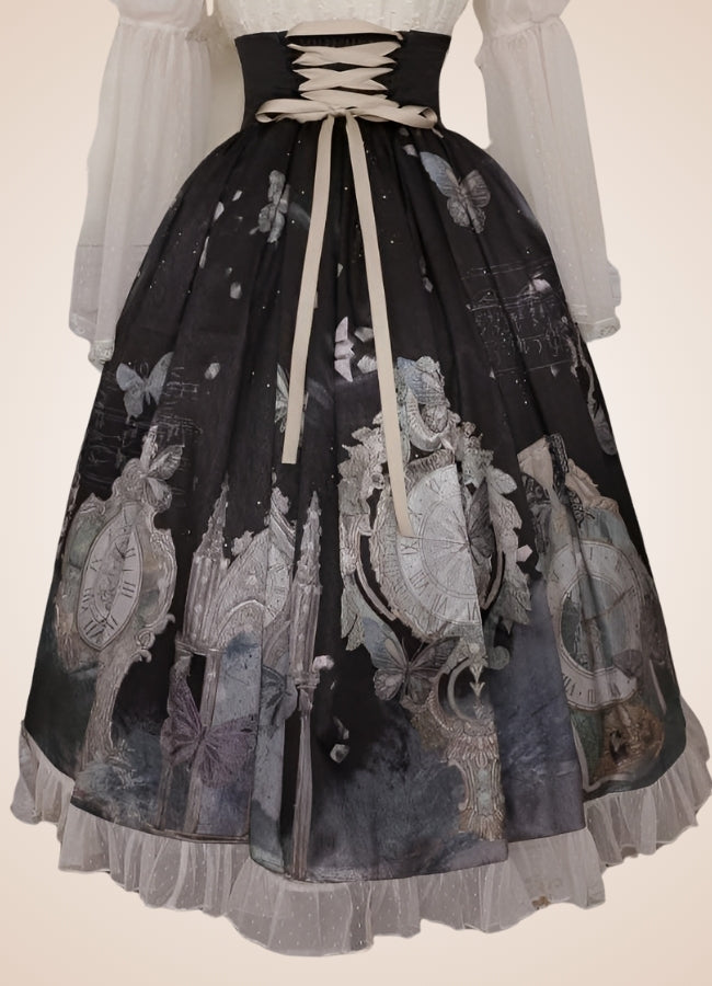 Steampunk Mesh Lolita Skirt - Steampunk Australia