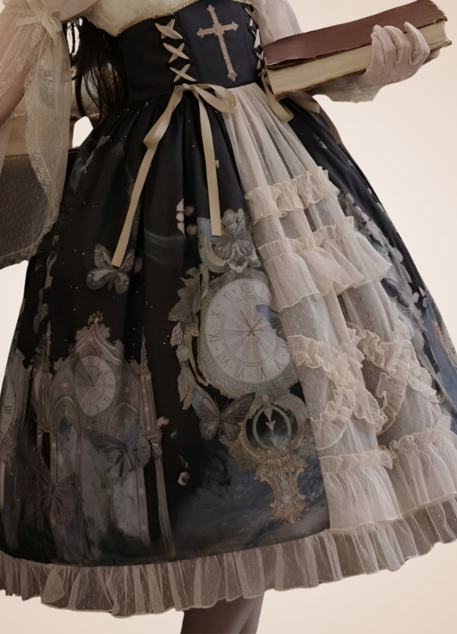 Steampunk Mesh Lolita Skirt - Steampunk Australia