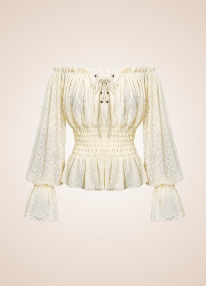 Steampunk Off Shoulder Shirt - Steampunk Australia