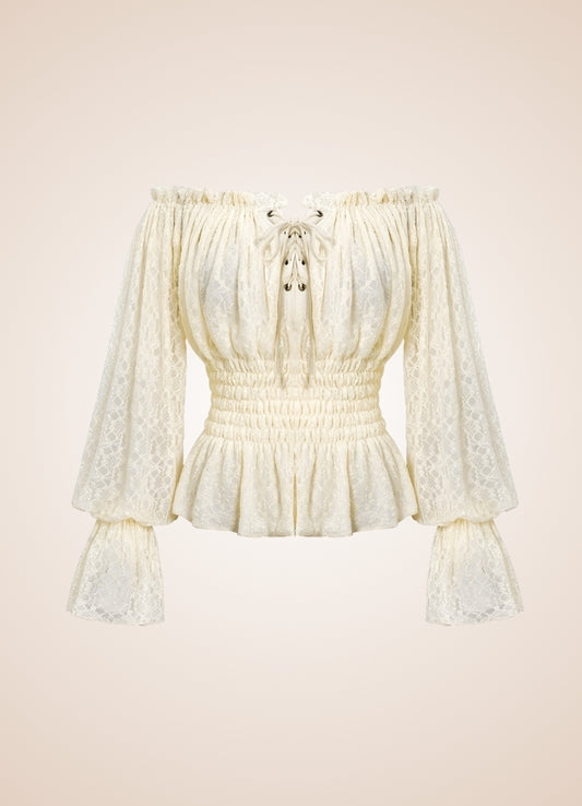 Steampunk Off Shoulder Shirt - Steampunk Australia