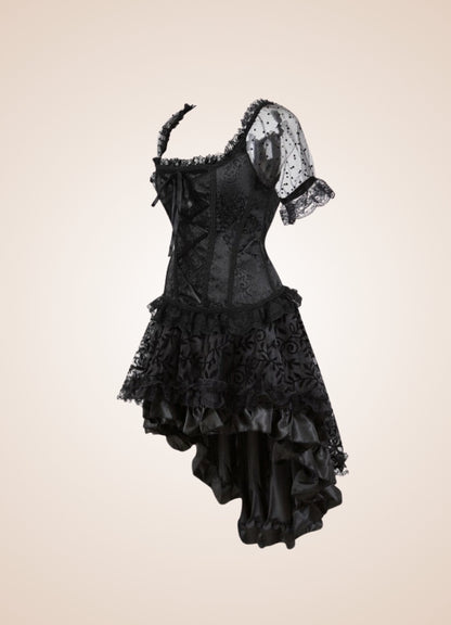 Steampunk Overbust Corset Dress - Steampunk Australia