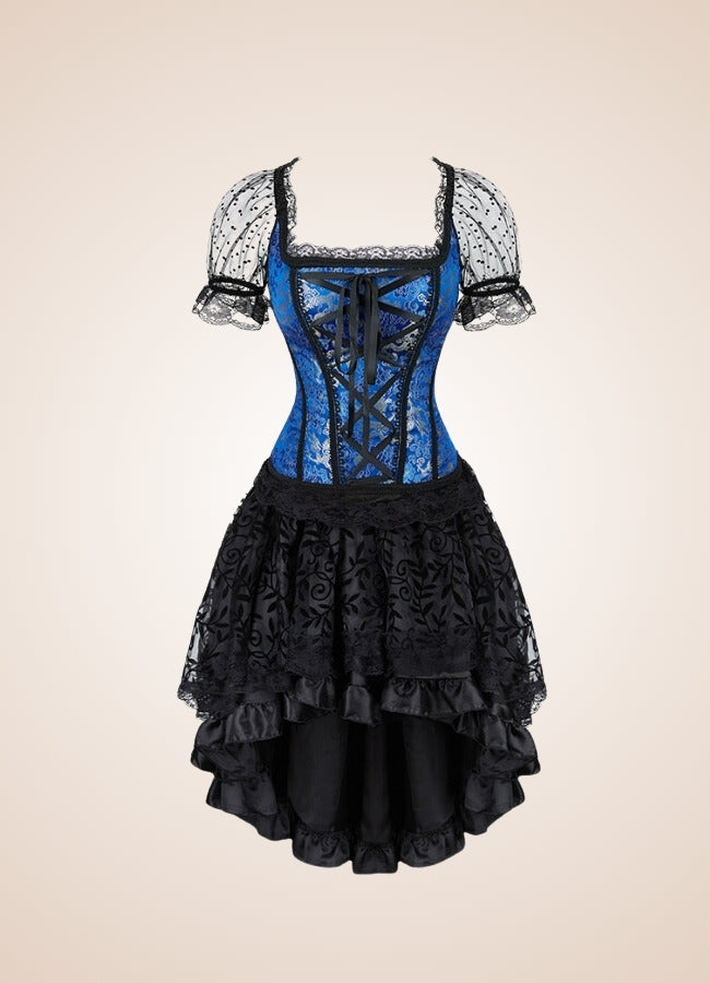 Steampunk Overbust Corset Dress - Steampunk Australia
