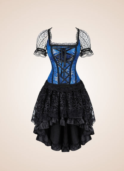 Steampunk Overbust Corset Dress - Steampunk Australia