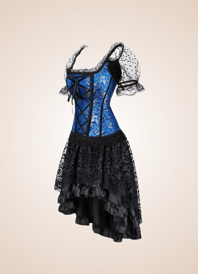Steampunk Overbust Corset Dress - Steampunk Australia