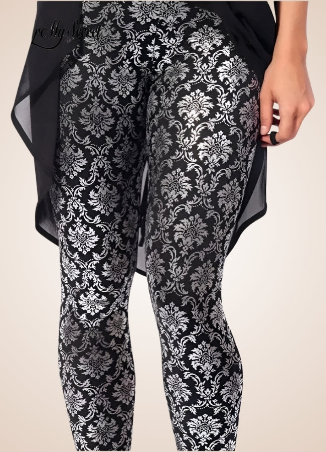Steampunk Paisley Pattern Legging - Steampunk Australia