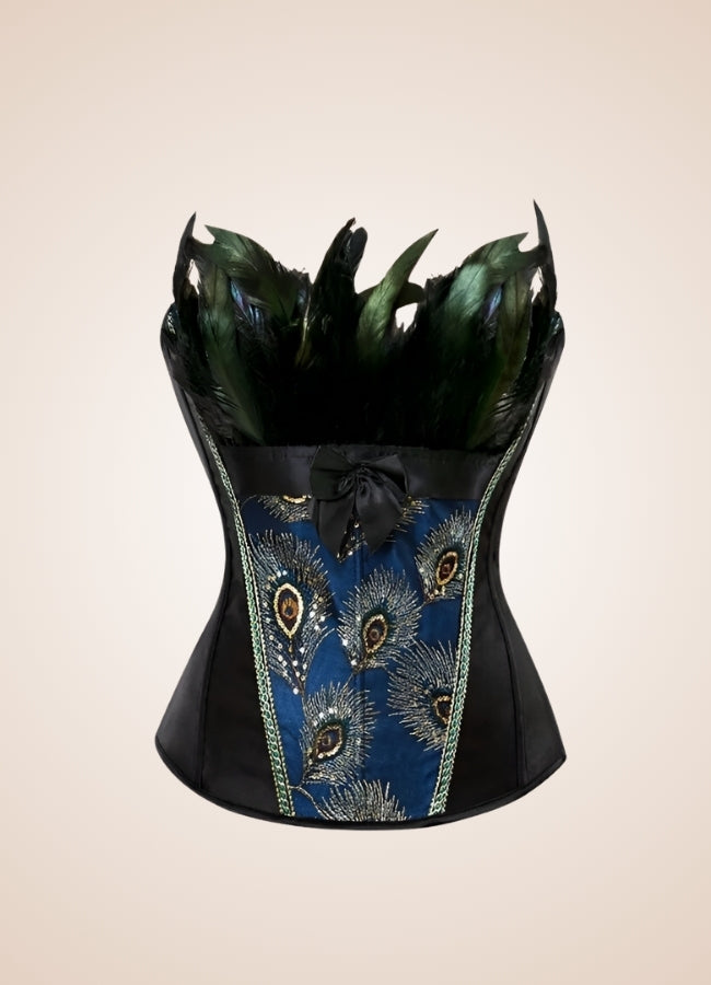 Steampunk Peacock Corset - Steampunk Australia