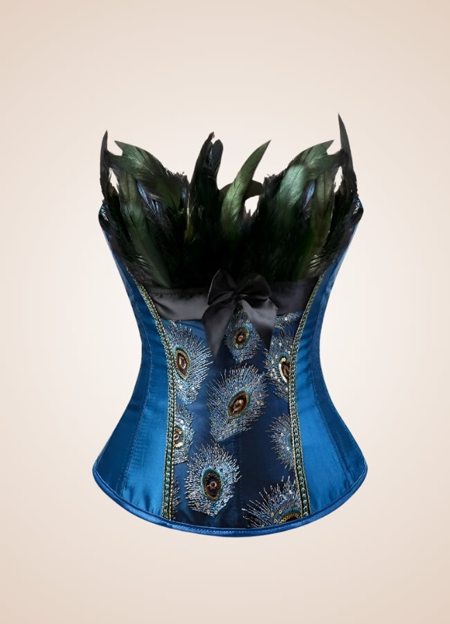 Steampunk Peacock Corset - Steampunk Australia