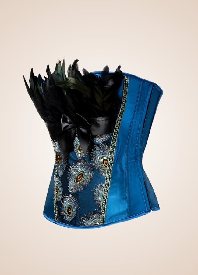 Steampunk Peacock Corset - Steampunk Australia
