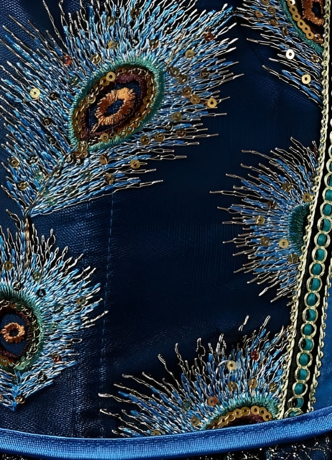 Steampunk Peacock Corset - Steampunk Australia