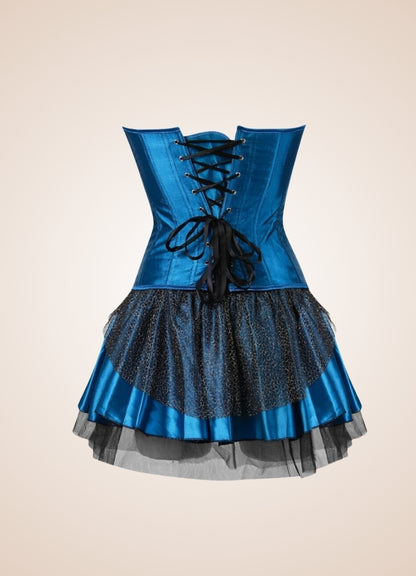 Steampunk Peacock Corset Dress - Steampunk Australia