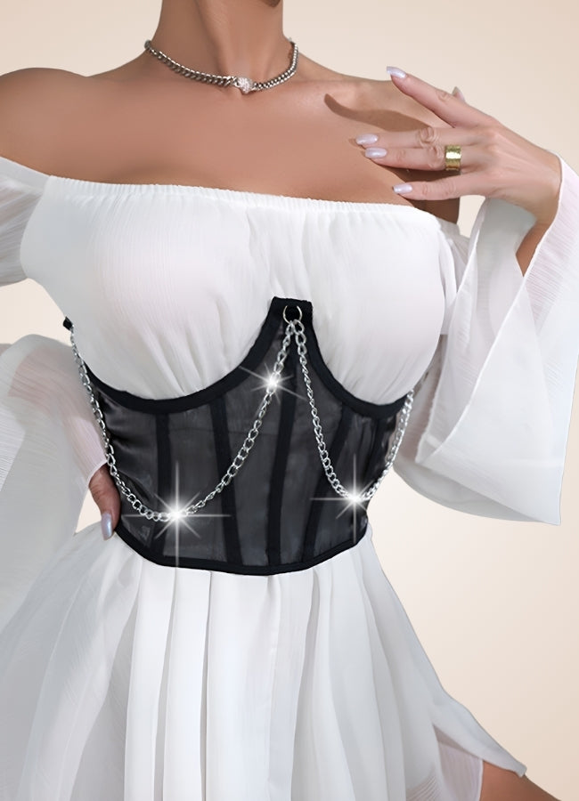 Steampunk Pirate Chain Corset - Steampunk Australia