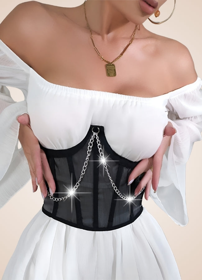 Steampunk Pirate Chain Corset - Steampunk Australia