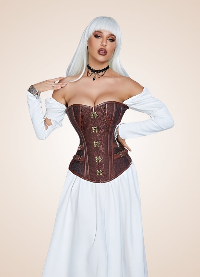 Steampunk Pirate Overbust Corset - Steampunk Australia